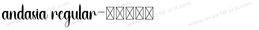 andasia regular字体转换